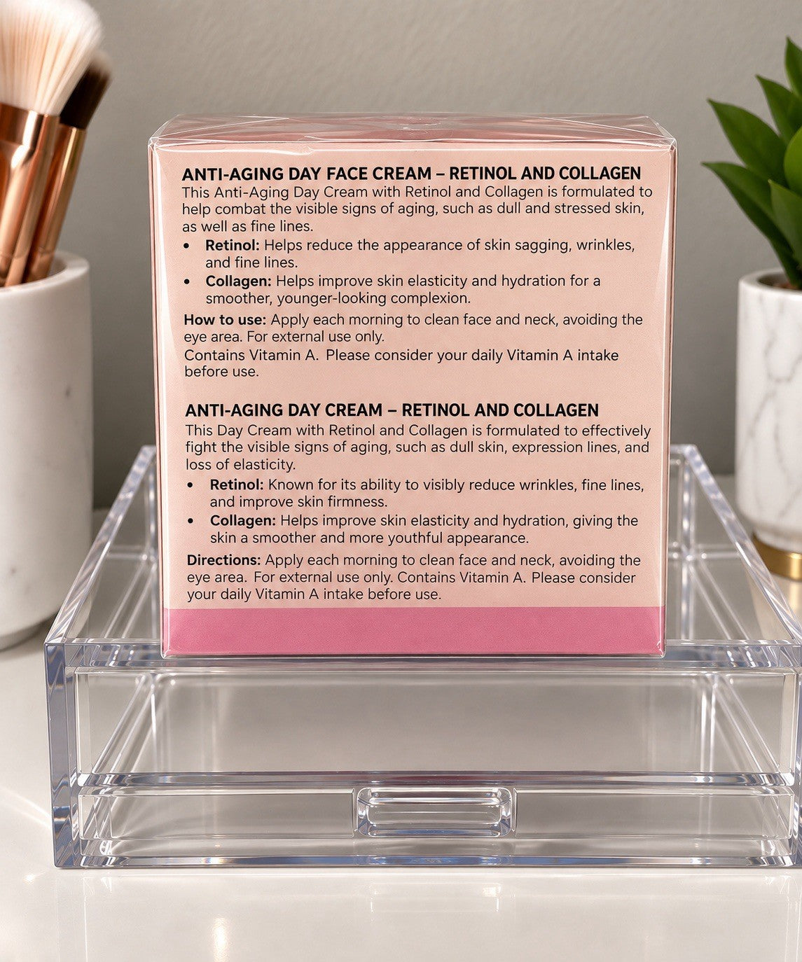 Delfanti Milano Retinol + Collagen Anti-Aging Firming Day Cream 1.7 oz NEW