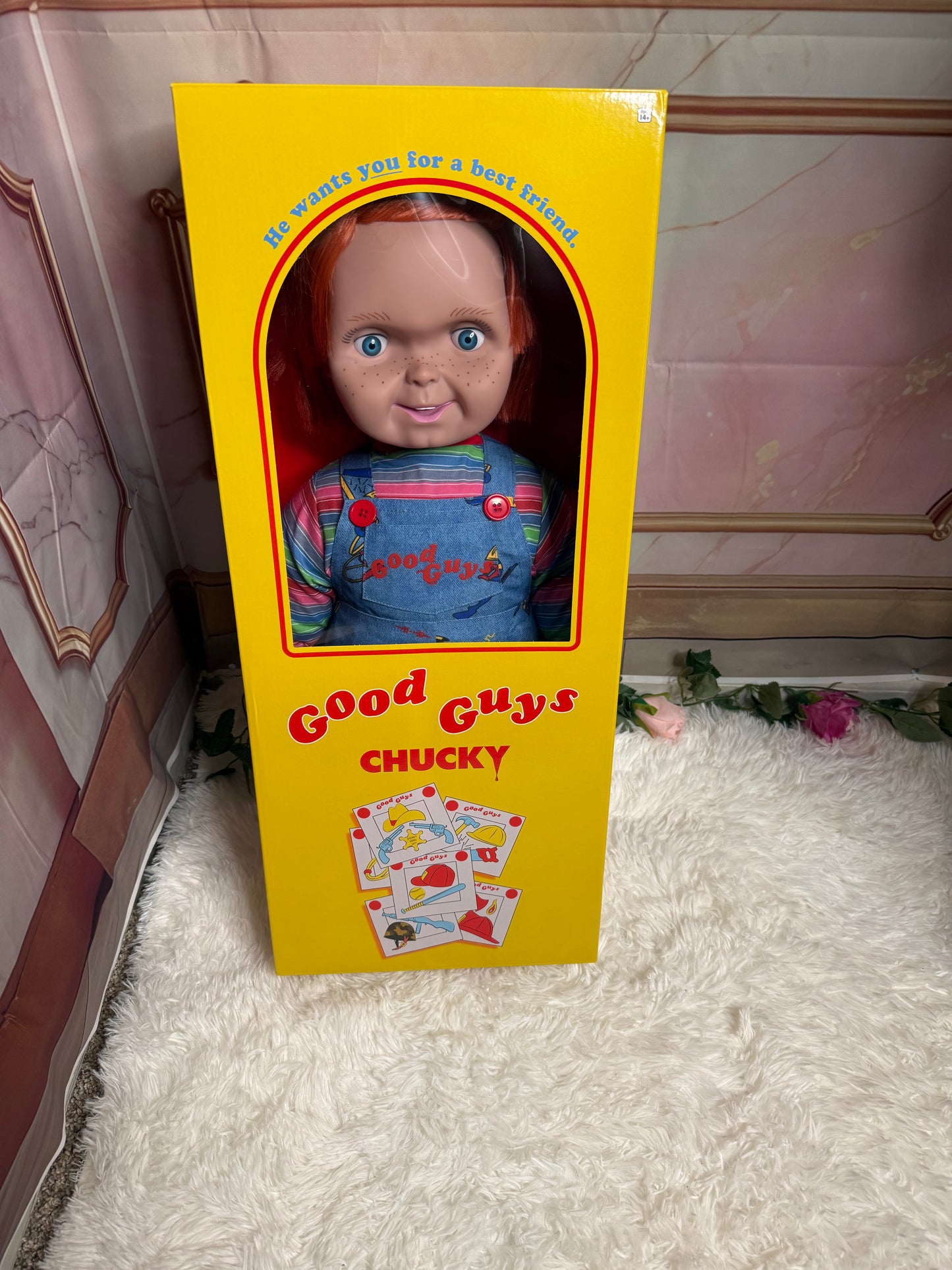 Officially Licensed Good Guys Chucky Doll 24” – Child’s Play Horror Collectible w/ B