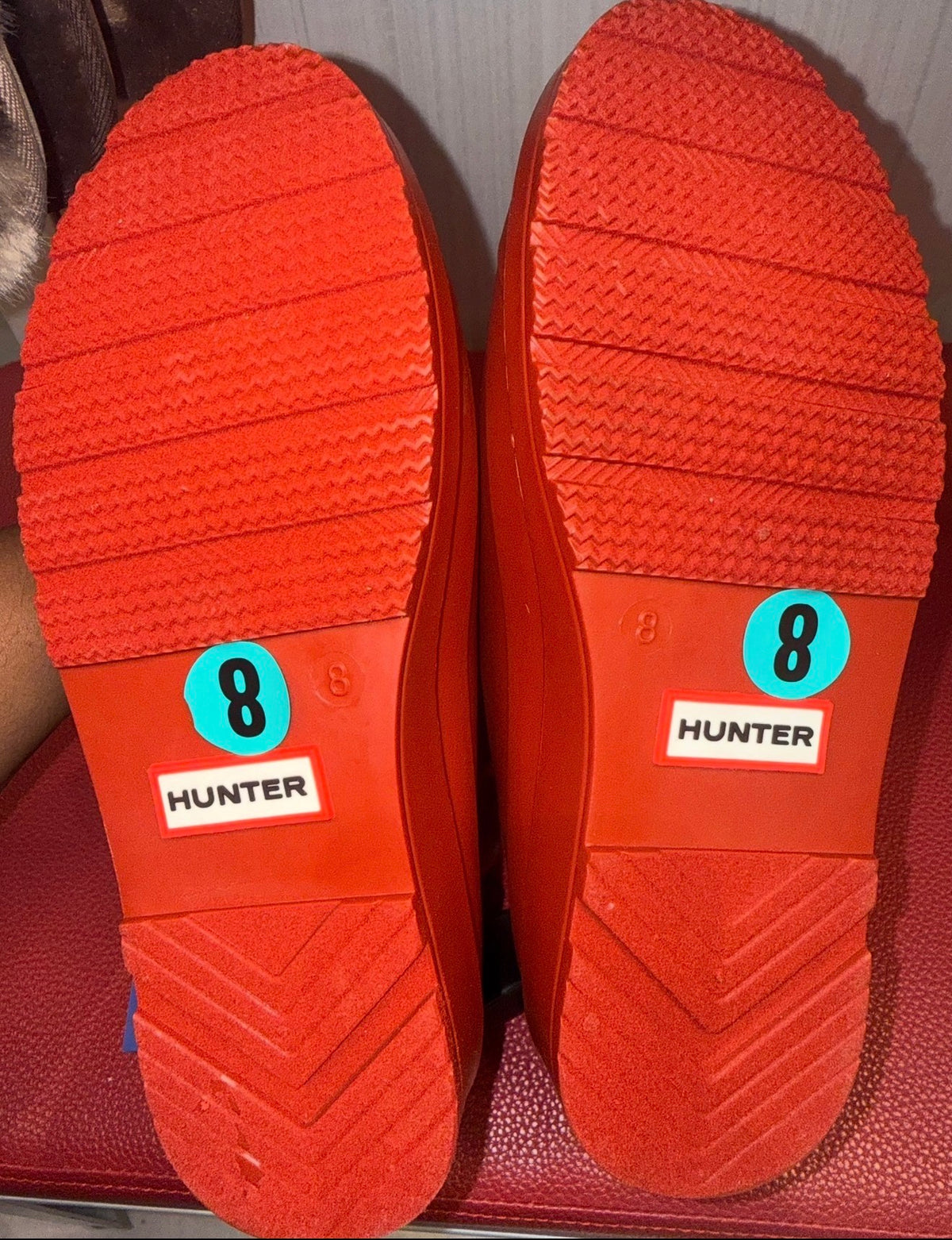 Hunter Red Ankle Boots