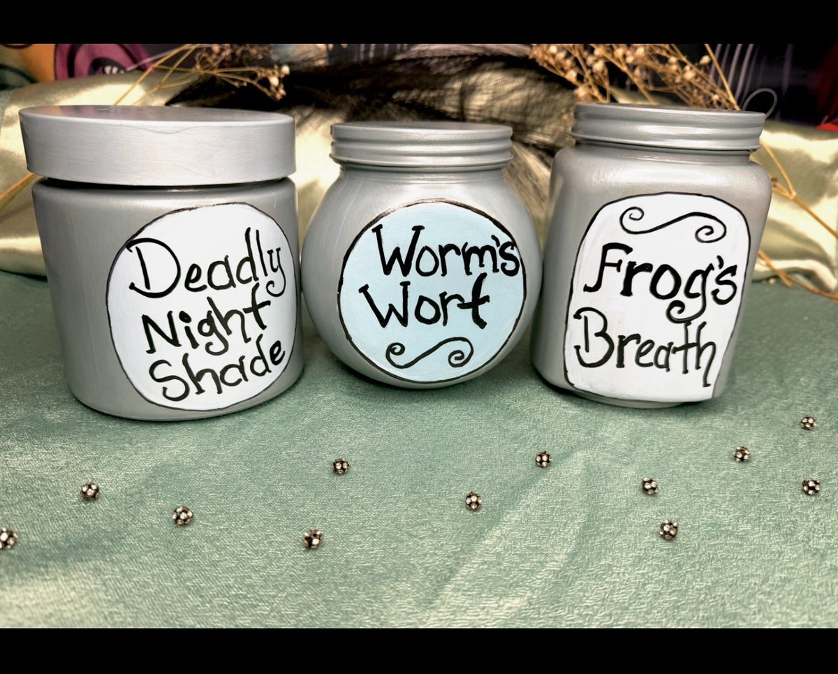 Disney Nightmare Before Christmas 3pc Apothecary Decorative Jar Set