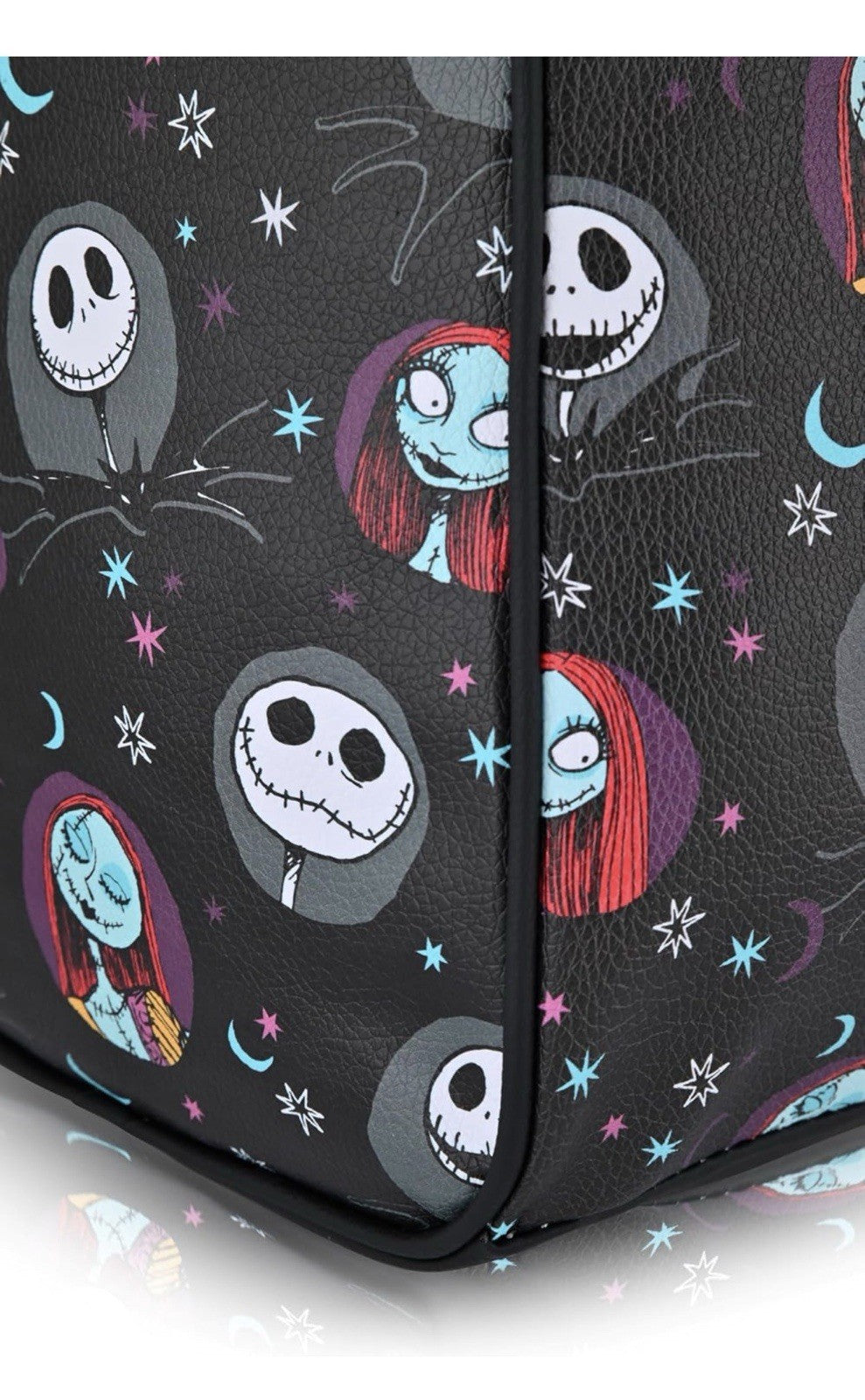 Disney The Nightmare Before Christmas Jack Skellington & Sally Black Duffle Bag