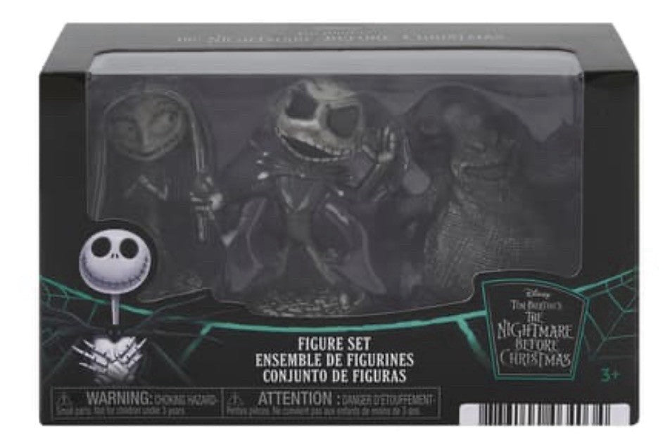 Disney The Nightmare Before Christmas Jack, Sally & Oogie Boogie 3-Piece Fig  3