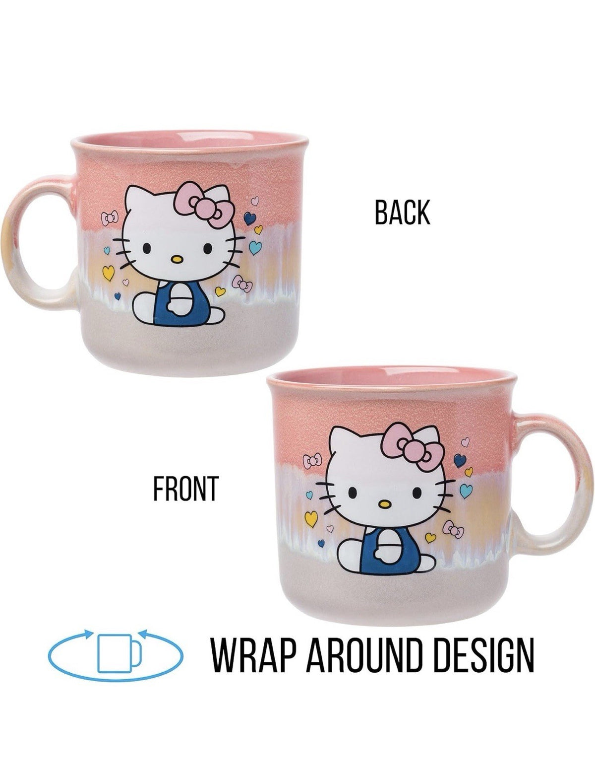 Hello Kitty 20 oz Pink Iridescent Ceramic Mug – Official Sanrio
