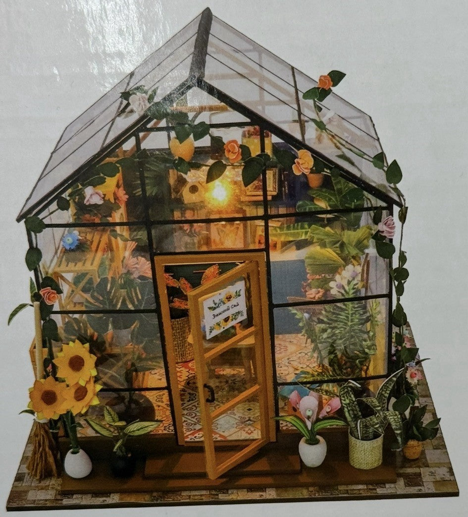 Mayberry Street Miniatures Sunshine Flower House Greenhouse Kit 1:24 DIY