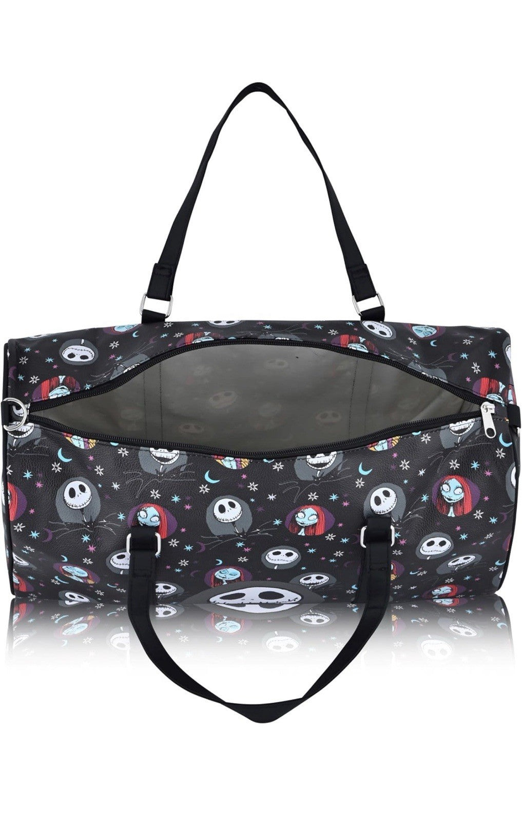 Disney The Nightmare Before Christmas Jack Skellington & Sally Black Duffle Bag