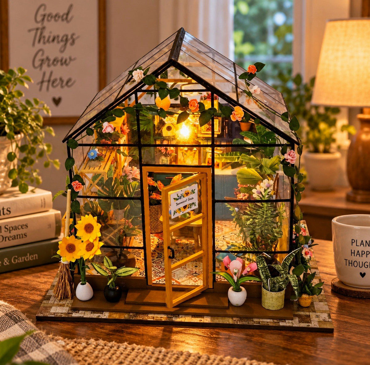 Mayberry Street Miniatures Sunshine Flower House Greenhouse Kit 1:24 DIY