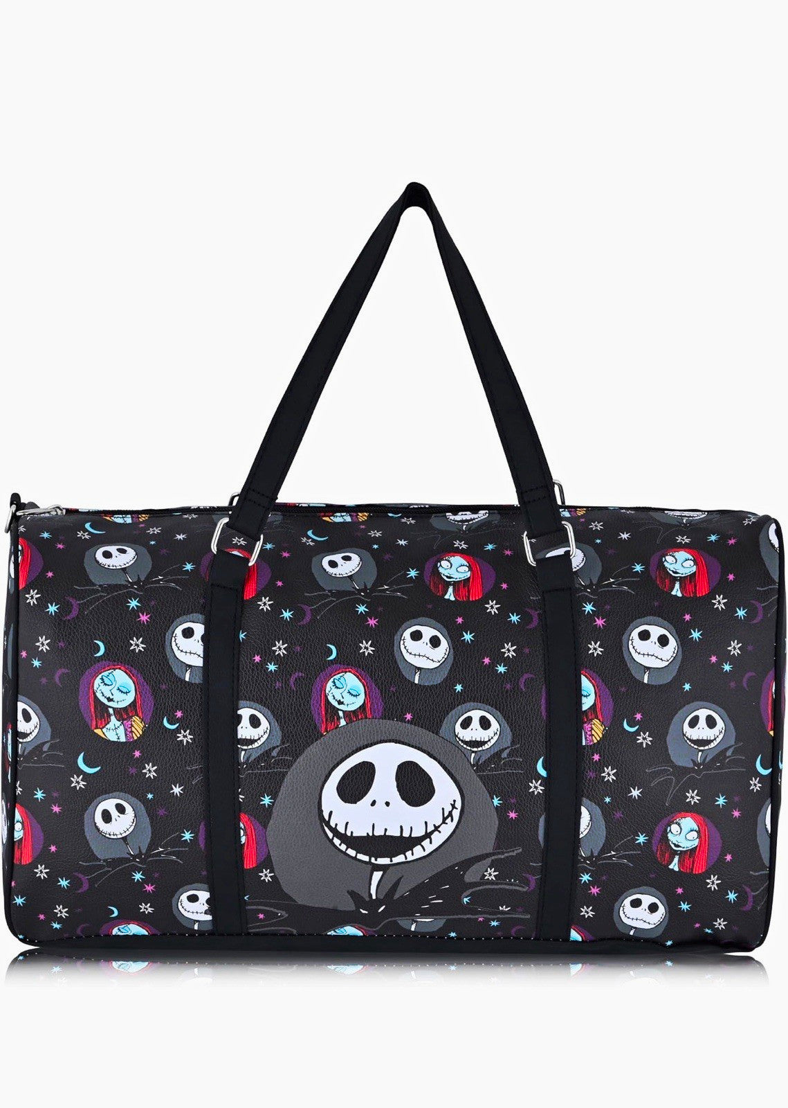 Disney The Nightmare Before Christmas Jack Skellington & Sally Black Duffle Bag