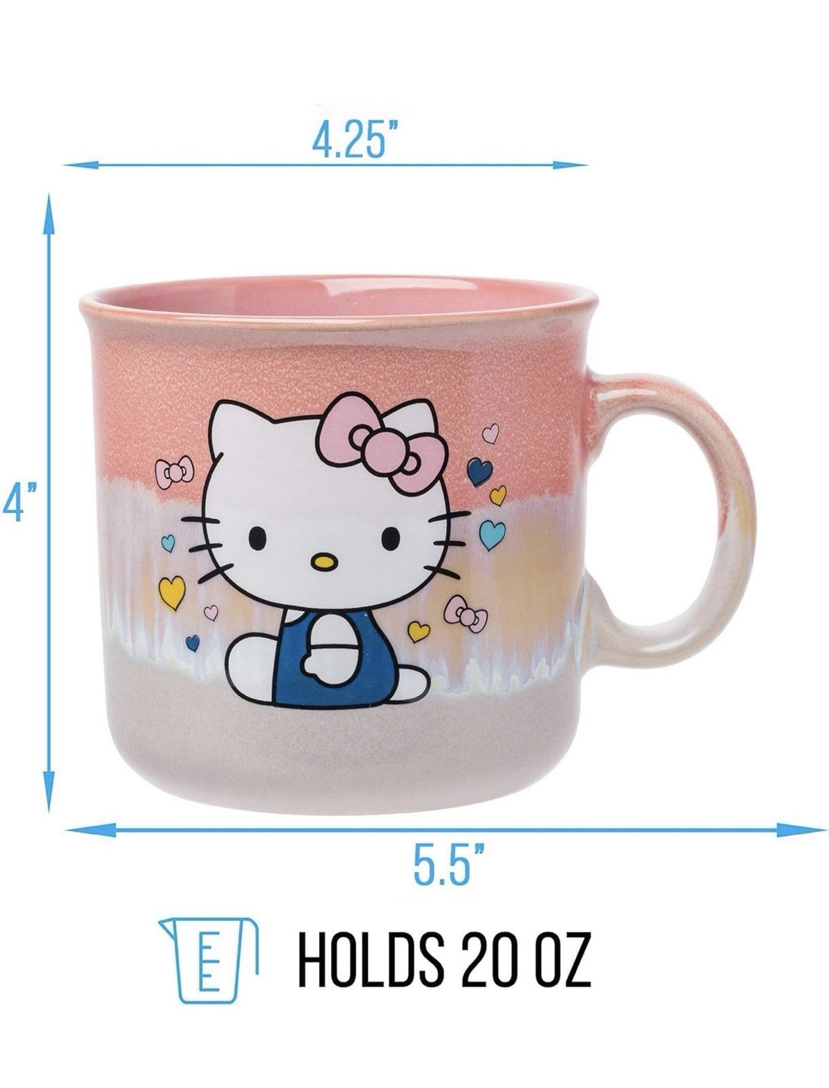 Hello Kitty 20 oz Pink Iridescent Ceramic Mug – Official Sanrio