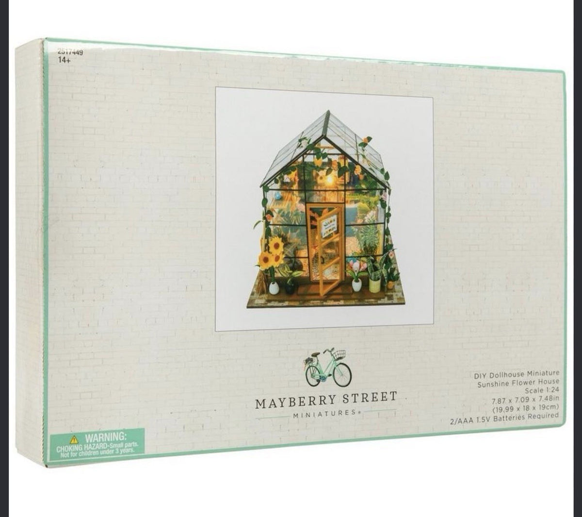 Mayberry Street Miniatures Sunshine Flower House Greenhouse Kit 1:24 DIY