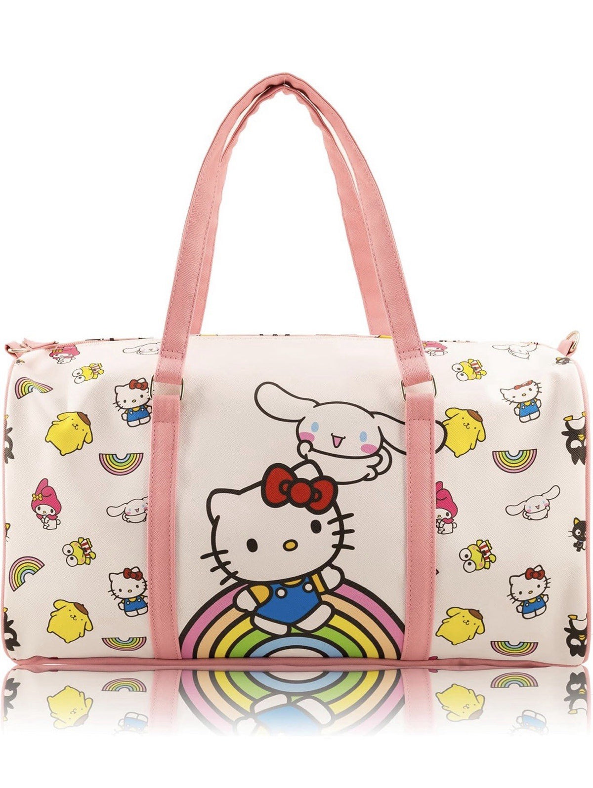 Hello Kitty & Friends Pink Duffel Bag – Sanrio Character Travel Overnight bag